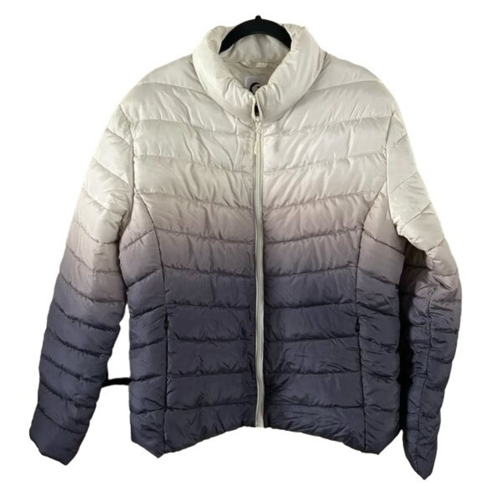 Zyia Active Ombre Puffer Coat XXXL (More like an XL- Check Measurements)